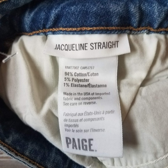 Paige Jacqueline High Rise Embellished Fringe Crop - Picture 7 of 7